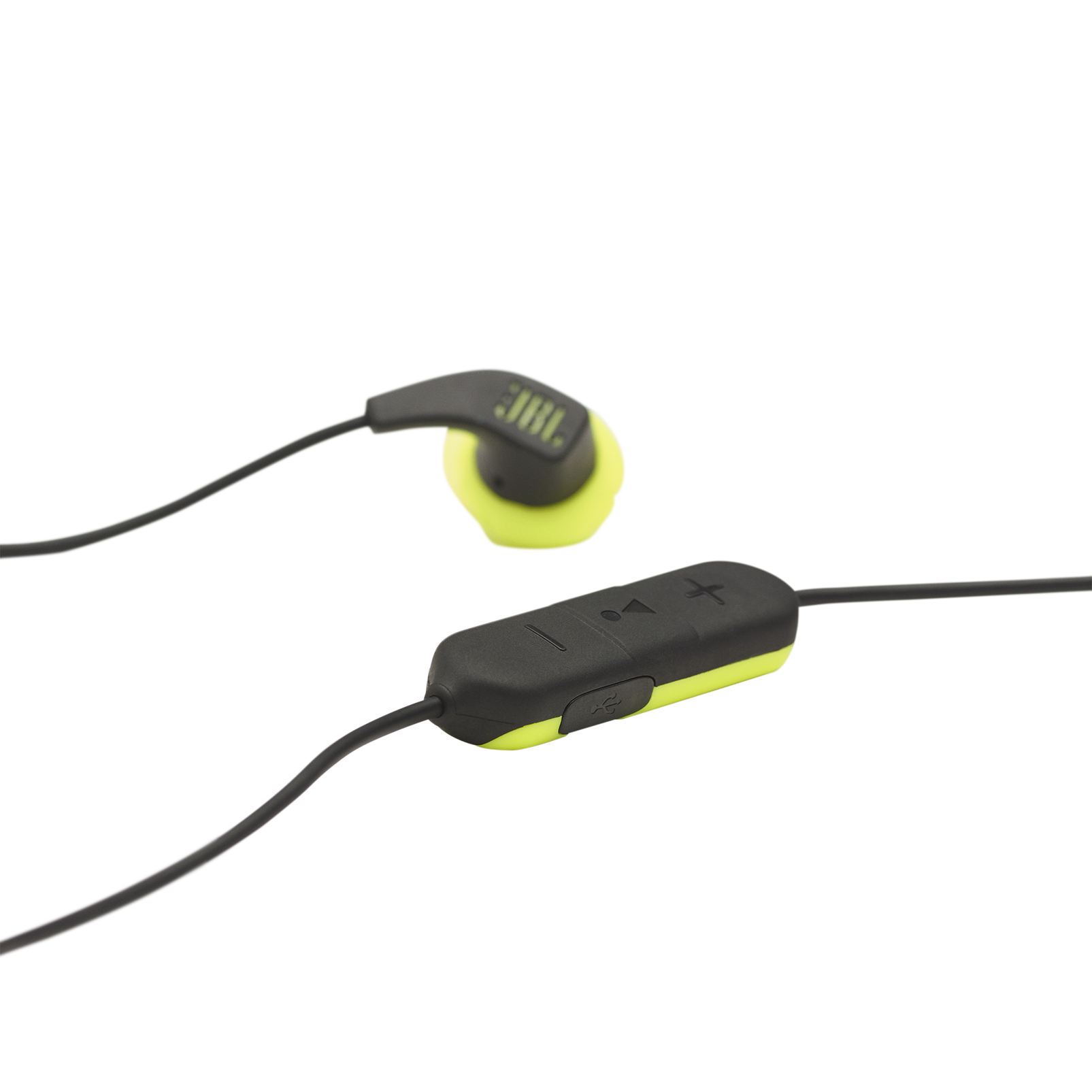 JBL Endurance RUNBT - Green - Sweatproof Wireless In-Ear Sport Headphones - Detailshot 5